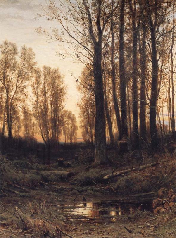 Ivan Shishkin Eventide-Sunset china oil painting image